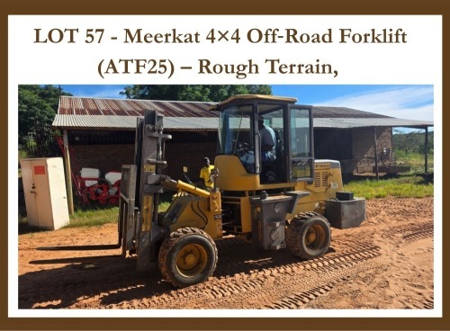 1 X Meerkat 4*4 Forklift - 2.5t PJ BARNARD