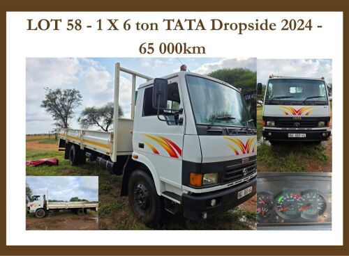 1 X 6 tonTATA Dropside 2024 - 65 000km PJ BARNARD