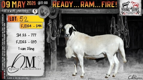 1 X MEATMASTER RECORDED RAM Delport Meatmasters