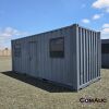 1 X 6M SHIPPING CONTAINER WITH DOOR AND WINDOWS AND ELECTRICITY STOCK NR: 1587 - 3