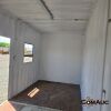 1 X 6M SHIPPING CONTAINER WITH DOOR AND WINDOWS AND ELECTRICITY STOCK NR: 1587 - 11