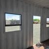 1 X 6M SHIPPING CONTAINER WITH DOOR AND WINDOWS AND ELECTRICITY STOCK NR: 1587 - 13