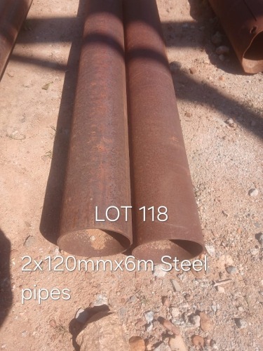 1 X 120MM STEEL PIPES X6M Fanie Grobler