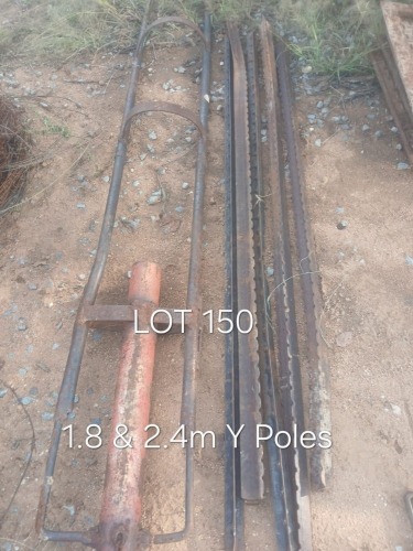 1 X 1.8M STEEL Y POLES AND STAMPER Fanie Grobler