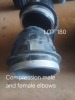 1 X COMPRESSION FEMALE ELBOWS 90X75 x4 COMPRESSION FEMAL ELBOWS 110X100 x2 COMPRESSION MALE ELBOW 110X100 x1 COMPRESSION MALE ELBOW 90X75 x5 COMPRESSION ELBOW 75MM x1 Fanie Grobler
