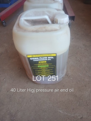 1 X ATLAS COPCO AIR END OIL 20LT Fanie Grobler