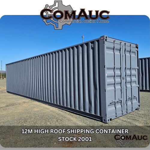 1 X 12M HIGH ROOF SHIPPING CONTAINER STOCK NR: 2001