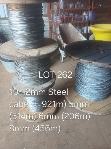 1 X 8MM STEEL CABLE 456M Fanie Grobler