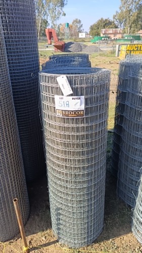 1 X 150mx1.6m hoog Mesh 25mmx50mm gat