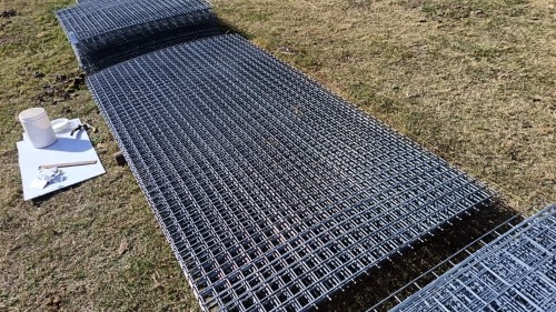 1 X 1.2mx2.4m Galvinised welded mesh 50mmx50mm gat 5.5mm dik
