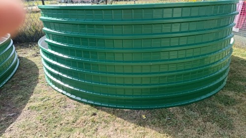 1 X Opgaardam 6m deursnee 1.3m hoog cromocdeck 0.55mm dik