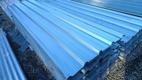 1 X 3m Galvanised Widespan 0.47mm dik