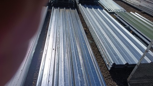 1 X 3.6m Galvanised widespan 0.5mm dik