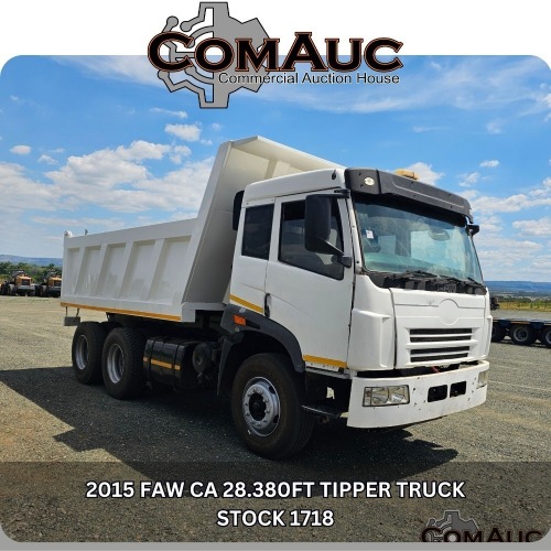 1 X 2015 FAW CA 28.380FT TIPPER TRUCK STOCK NR: 1718