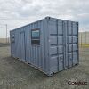 1 X 6M SHIPPING CONTAINER WITH DOOR AND WINDOWS STOCK NR: 1725 - 3