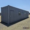 1 X 12M SHIPPING CONTAINER WITH 2 OFFICES AND STORE ROOM STOCK NR: 1690 - 4