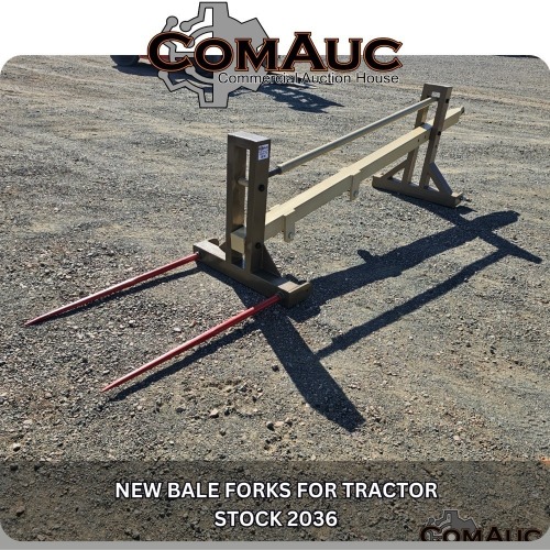 1 X NEW BALE FORKS FOR TRACTOR STOCK NR: 2036