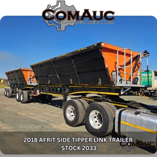 1 X 2018 AFRIT SIDE TIPPER LINK TRAILER STOCK NR: 2033