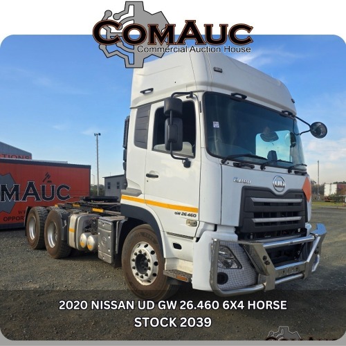 1 X 2020 NISSAN UD GW 26.460 6X4 HORSE STOCK NR: 2039