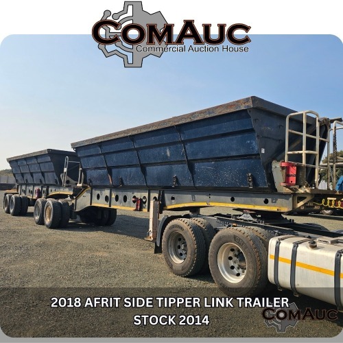 1 X 2018 AFRIT SIDE TIPPER LINK TRAILER STOCK NR: 2014