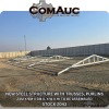1 X NEW STEEL STRUCTURE WITH TRUSSES, PURLINS

24M X 9M X 3M (L x W x H) 
TO BE ASSEMBLED STOCK NR: 2043