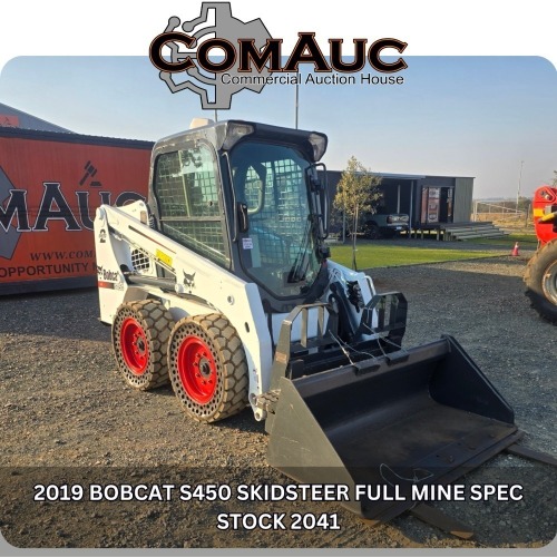 1 X 2019 BOBCAT S450 SKIDSTEER FULL MINE SPEC STOCK NR: 2041