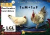 2 X FARM CHICKENS ROOSTER & HEN LGL Farming Co (Per animal to take the lot) - 2