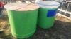 1 X GREEN FEED BIN WITH LID - 2 Kluyts Livestock Farming - 2