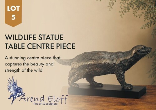 1 X WILDLIFE STATUE TABLE CENTRE PIECE Arend Eloff Fine Art & Sculpture