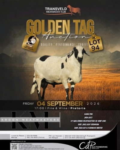 1 X MEATMASTER RECORDED RAM KROON MEATMASTERS