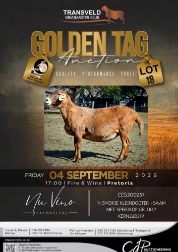1 X MEATMASTER RECORDED EWE NU VINO MEATMASTERS