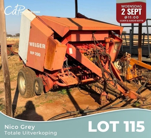 1 X Welger RP200 Baler Louw