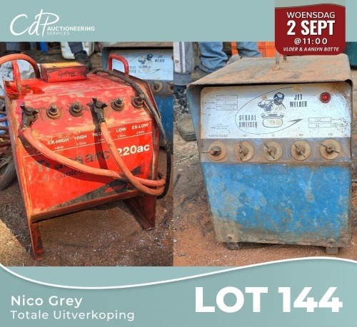 2 X Welders (2 oliebad) Nico Grey (Per item to take the lot)