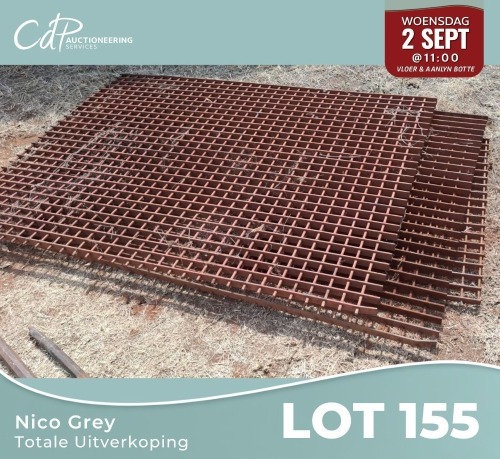 3 X Staalvloerrooster (steelmesh) Nico Grey (Per item to take the lot)