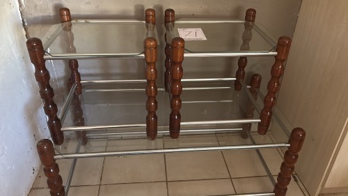 1 X GLAS TAFEL STEL Banie Erasmus