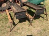 2 X Goat feeders, steel frame with conveyor, 1.96 m &times; 0.5 m F2 BOERDERY (Pay per item to take the lot)