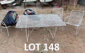 1 x Sought After Garden Table & chair Pam Du Plessis