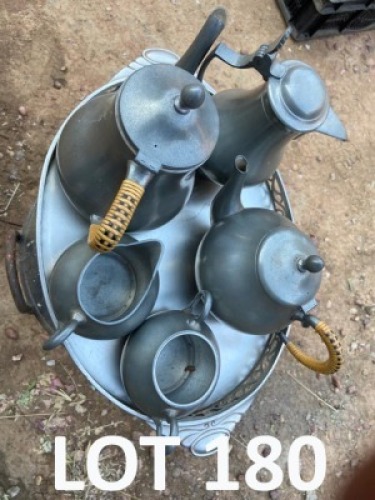1 x Pewter Tea & Coffee Set Pam Du Plessis