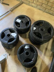 JOBLOTS WEIGHT PLATES 10KG,15KG,20KG MOGOL CLUB 