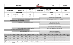 1x VROULIK/FEMALE - WYD19236 - BOTHA D