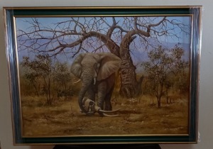 LOT 13 Painting of elephant