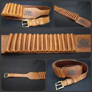 LOT 33 Buffalo leather Ammo soft Belt