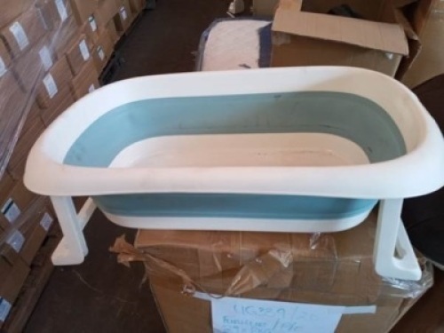 LOCAL KZN 22 CTNS 1 juice bottle; 1 hanger holders; 20 baby bath tubs &nbsp;(Bidding on contents of container only)