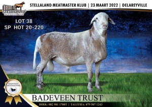 WITHDRAW 1X RAM MEATMASTER BADEVEEN TRUST