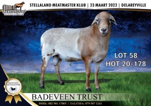 WITHDRAW 1X RAM MEATMASTER BADEVEEN TRUST