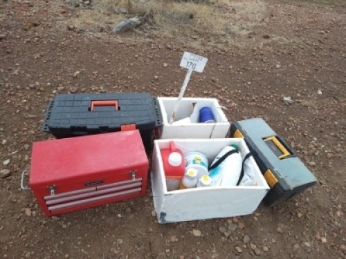 1X Toolboxes With Various Poisin En Dips