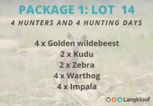 BILTONG HUNTING PACKAGE 1 4 day hunt - All female animals