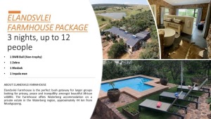 1X ELANDSVLEI FARMHOUSE PACKAGE DONATION FOR WSI