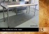 X 1.5m Stainless Steel Table