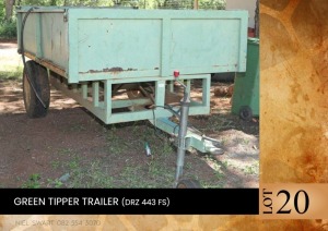 1X Green tipper trailer (DRZ 443 FS)